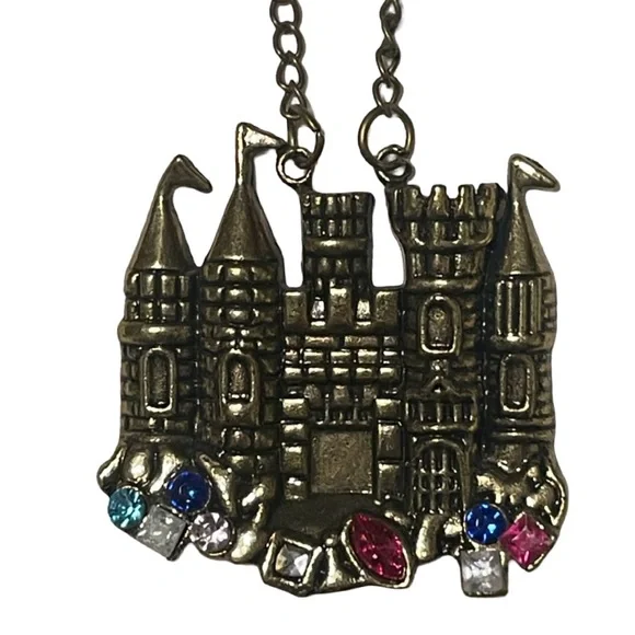 Handmade Castle Pendant Necklace - 🎉 - Picture 2 of 2